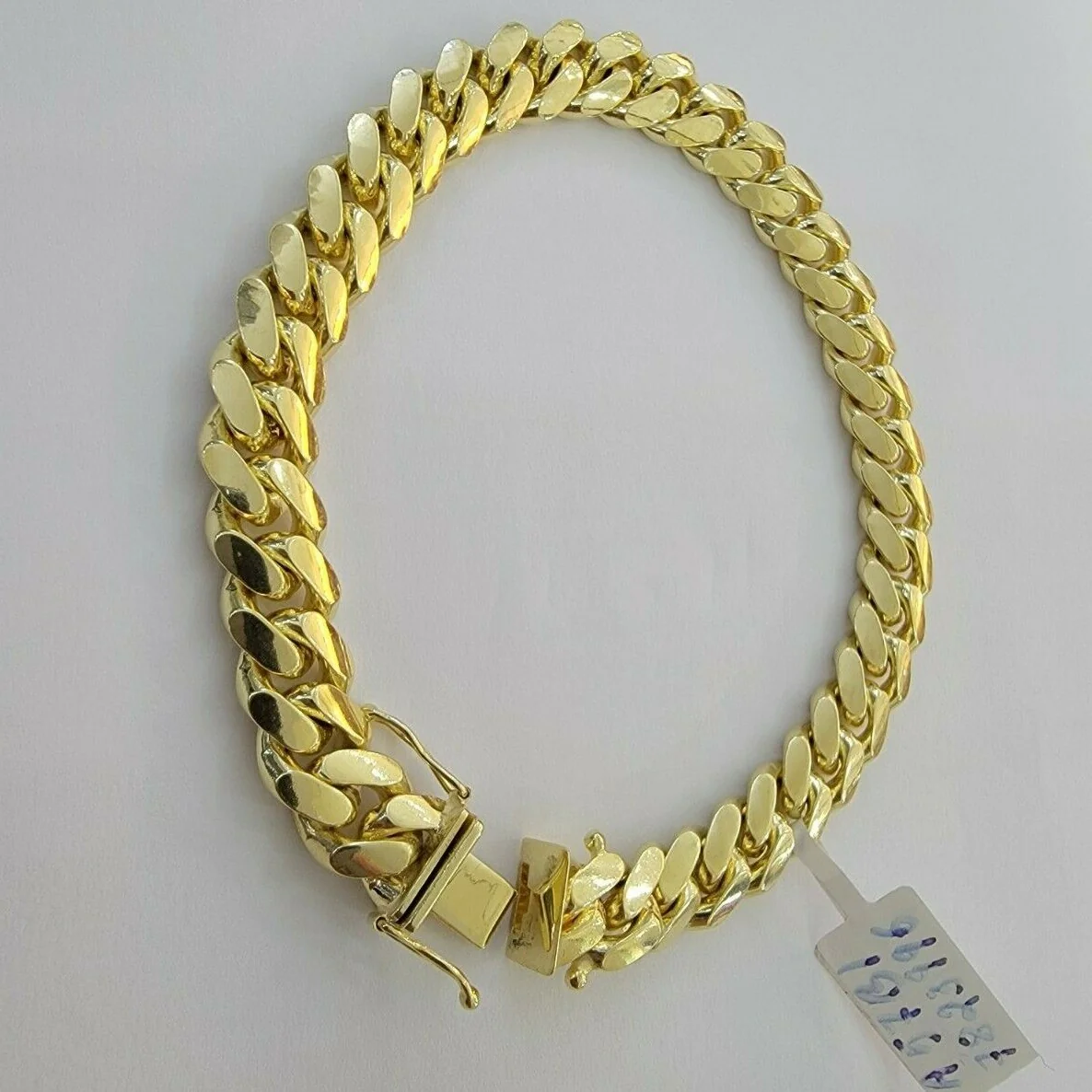 14k Yellow Gold Bracelet 7.5 Inch  Miami Cuban Link SOLID 8.5mm Mens REAL 14kt - Image 5