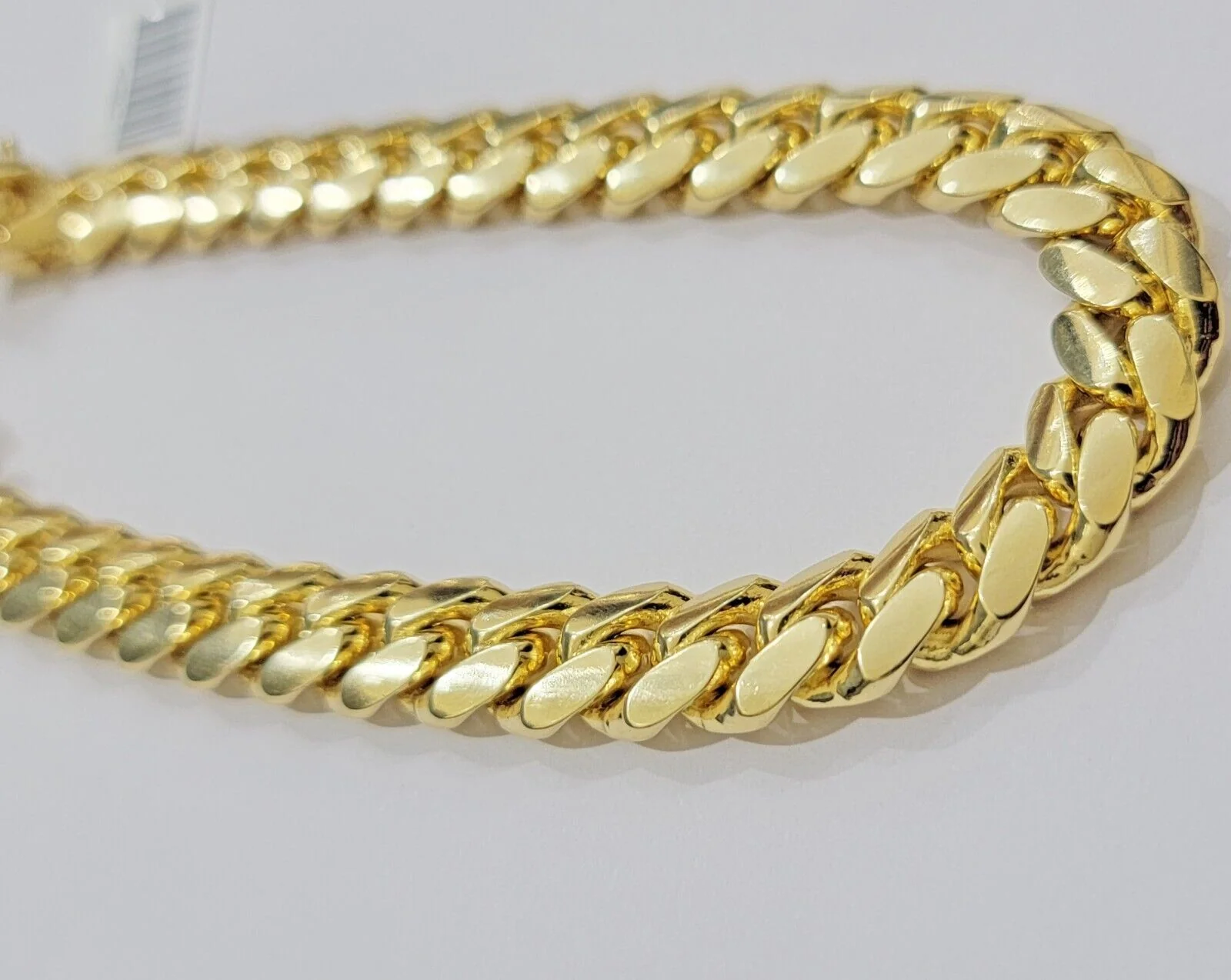 14k Yellow Gold Bracelet 8 Inch Solid 9mm Miami cuban Link Mens Real 14kt Heavy - Image 5