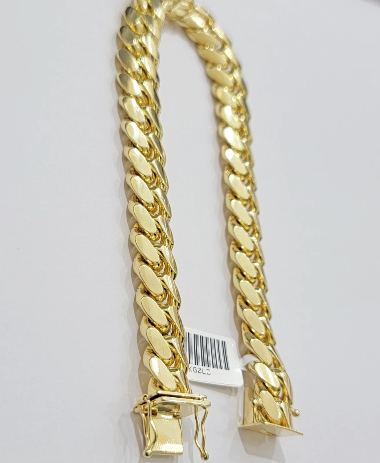 14k Yellow Gold Bracelet 8 Inch Solid 9mm Miami cuban Link Mens Real 14kt Heavy - Image 6