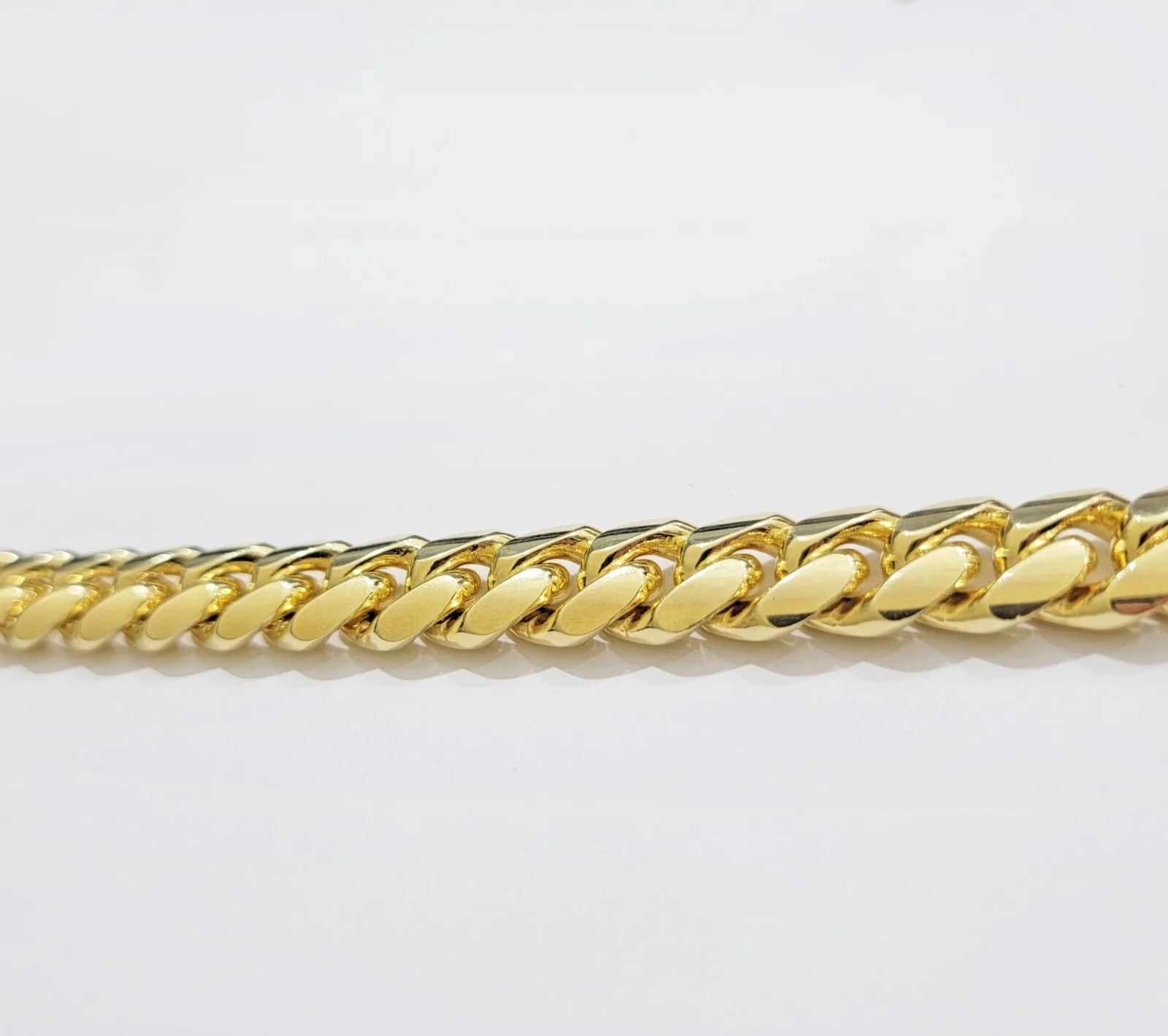 14k Yellow Gold Bracelet 8 Inch Solid 9mm Miami cuban Link Mens Real 14kt Heavy - Image 9