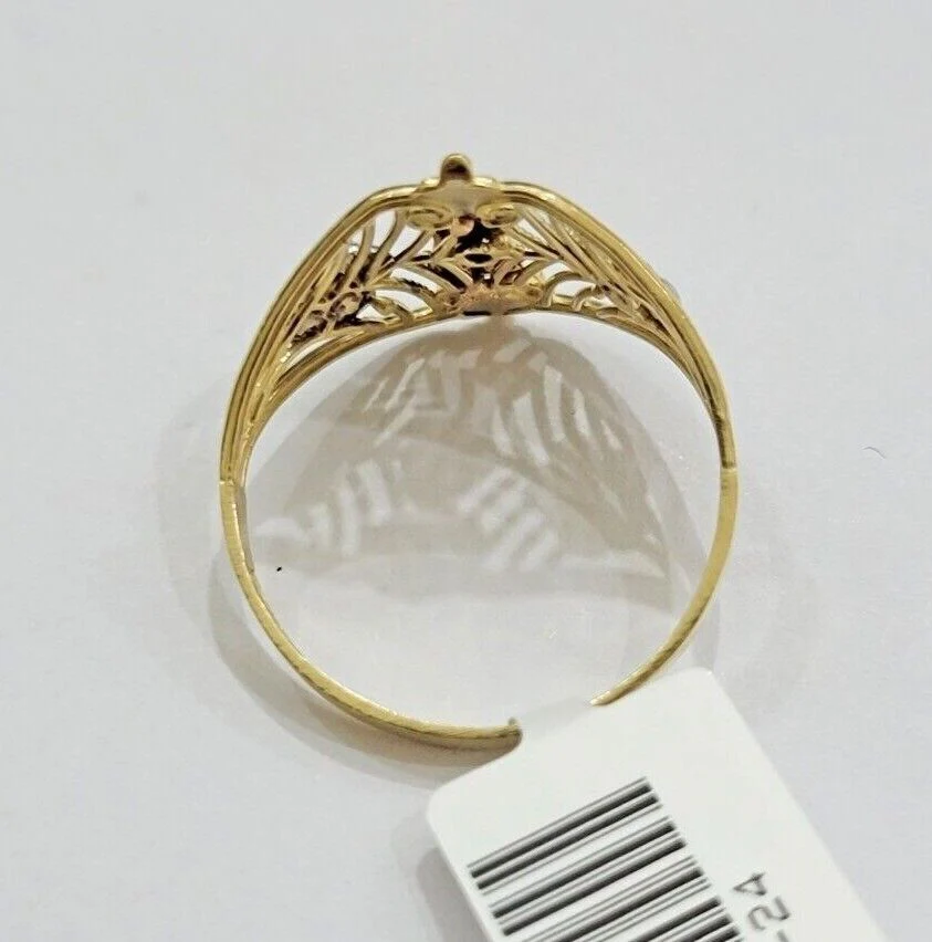 Ladies Ring 10k Yellow Gold Virgin Mary Cross 10KT REAL Gold Unique Size: 6 7 8 9 10 11&12 - Image 11