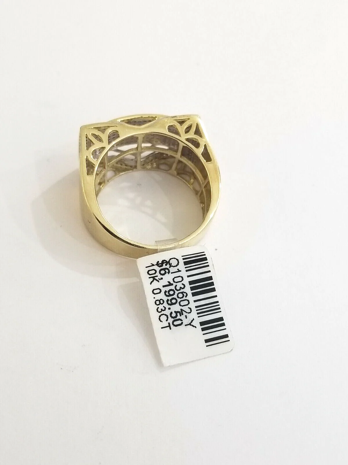 Real 10k Diamond Ring Men 10kt Yellow Gold 0.80 Natural Diamond Pave Casual Ring Sizes: 6 7 8 9 10 11 & 12 - Image 5