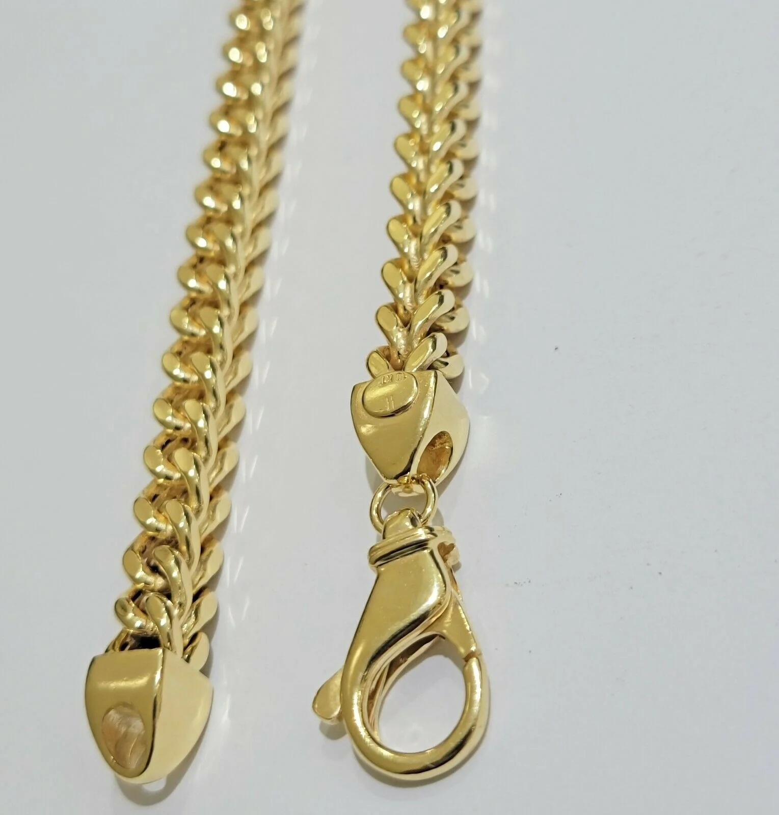 Real 10k Gold Franco Chain 7mm Necklace 26" Inch 10kt Thick & Strong For Men's - Image 11