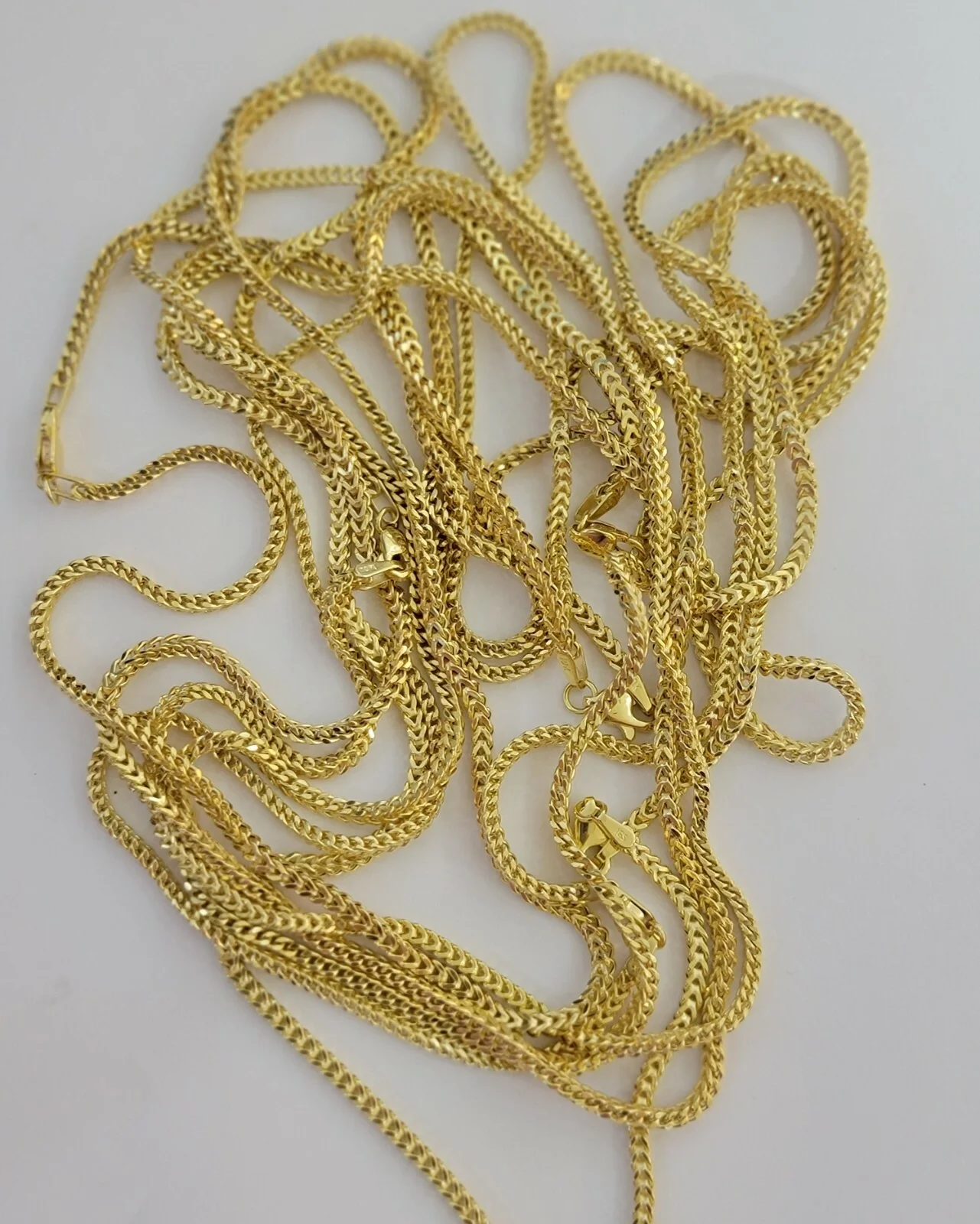 Real 10k Gold Franco chain Necklace 2.5mm 10KT Yellow Gold 16" -26" STRONG CHAIN - Image 5