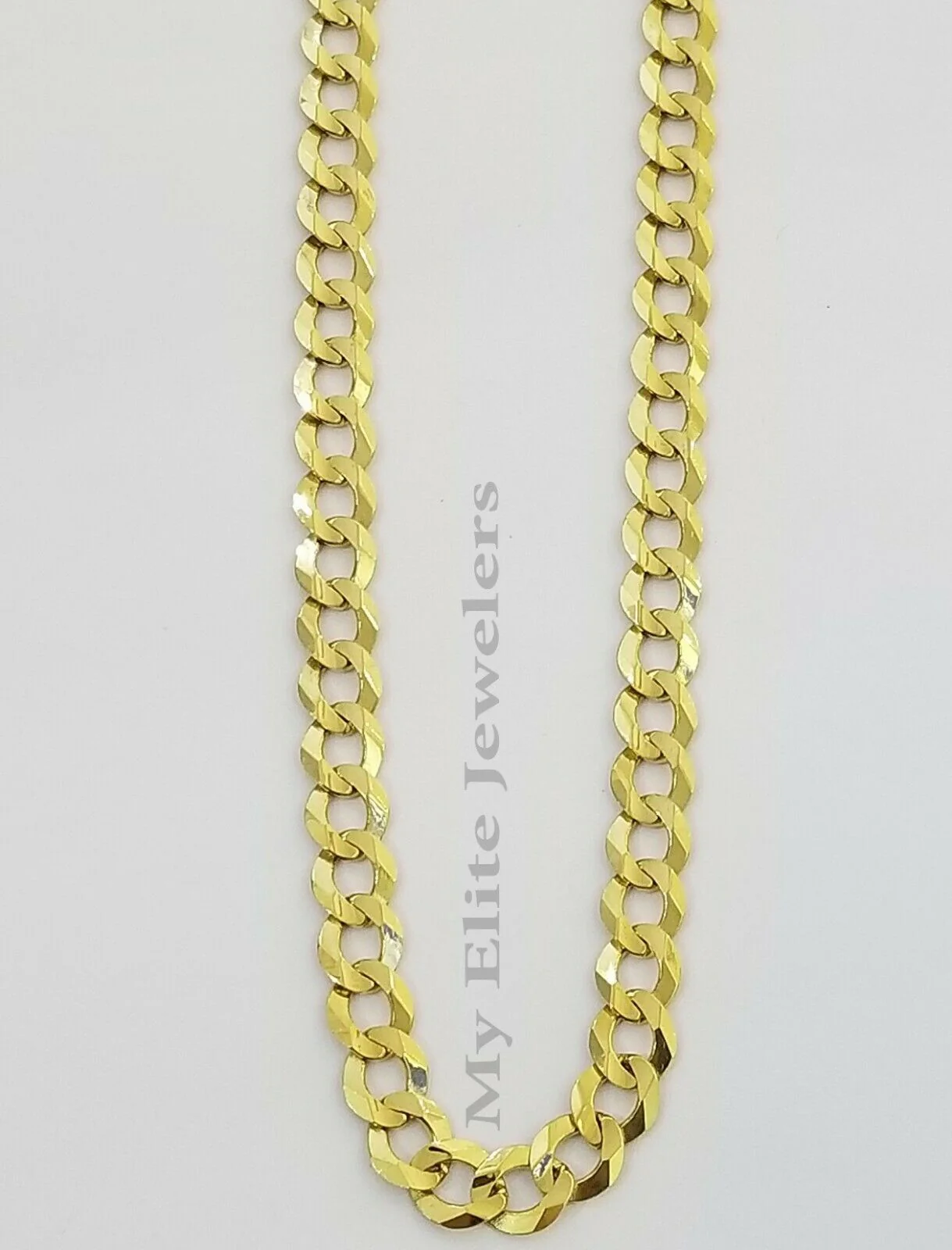 Real 14k Gold Chain Solid Cuban Curb Link Bracelet Necklace 3mm-10mm 7"-30" 14kt - Image 13